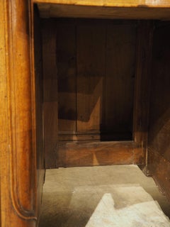 Circa 1750 French Louis XV Period Walnut and Marble Bureau or Petit Buffet