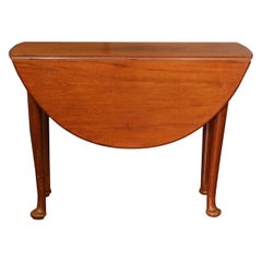 Circa 1750 George II English Oval Drop Leaf Table