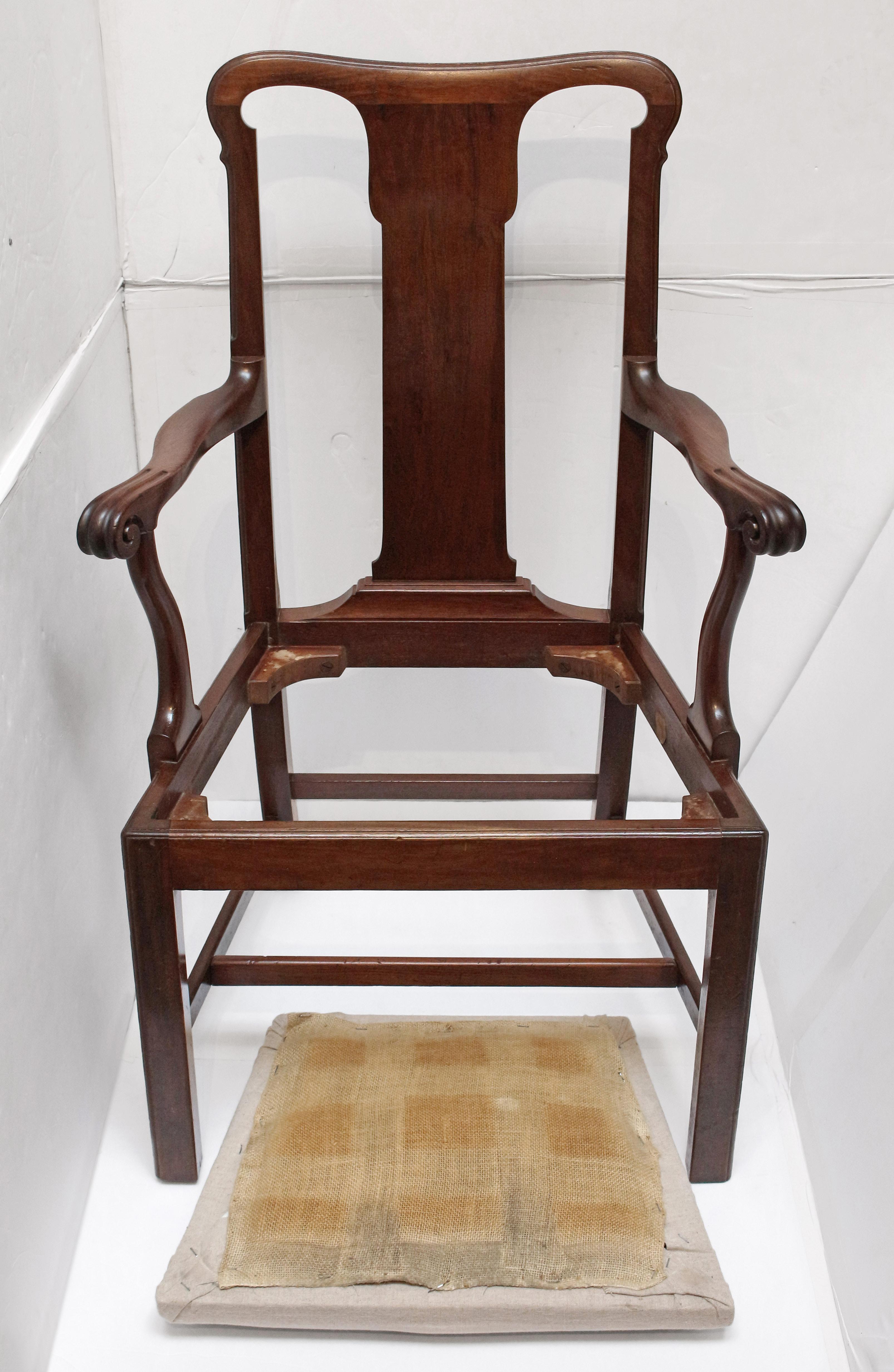 Mid-18th Century Circa 1750 George II Irish Arm Chair