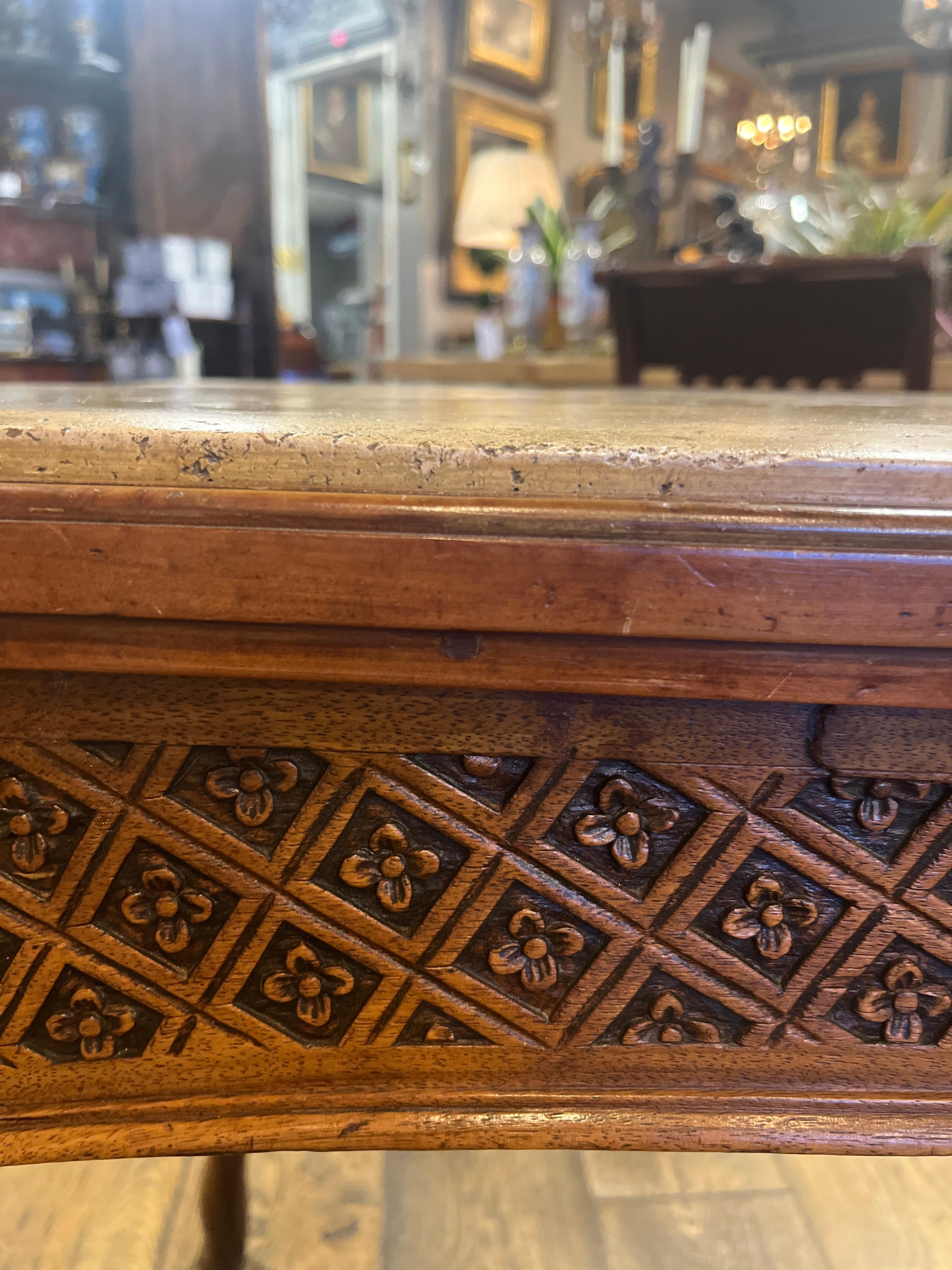 18th Century and Earlier Circa 1750 Louis XV Epoque Walnut Table For Sale