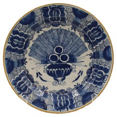 Circa 1750 P. VandertStrom
s Pottery De Vergulde Blompot Delft Frutero