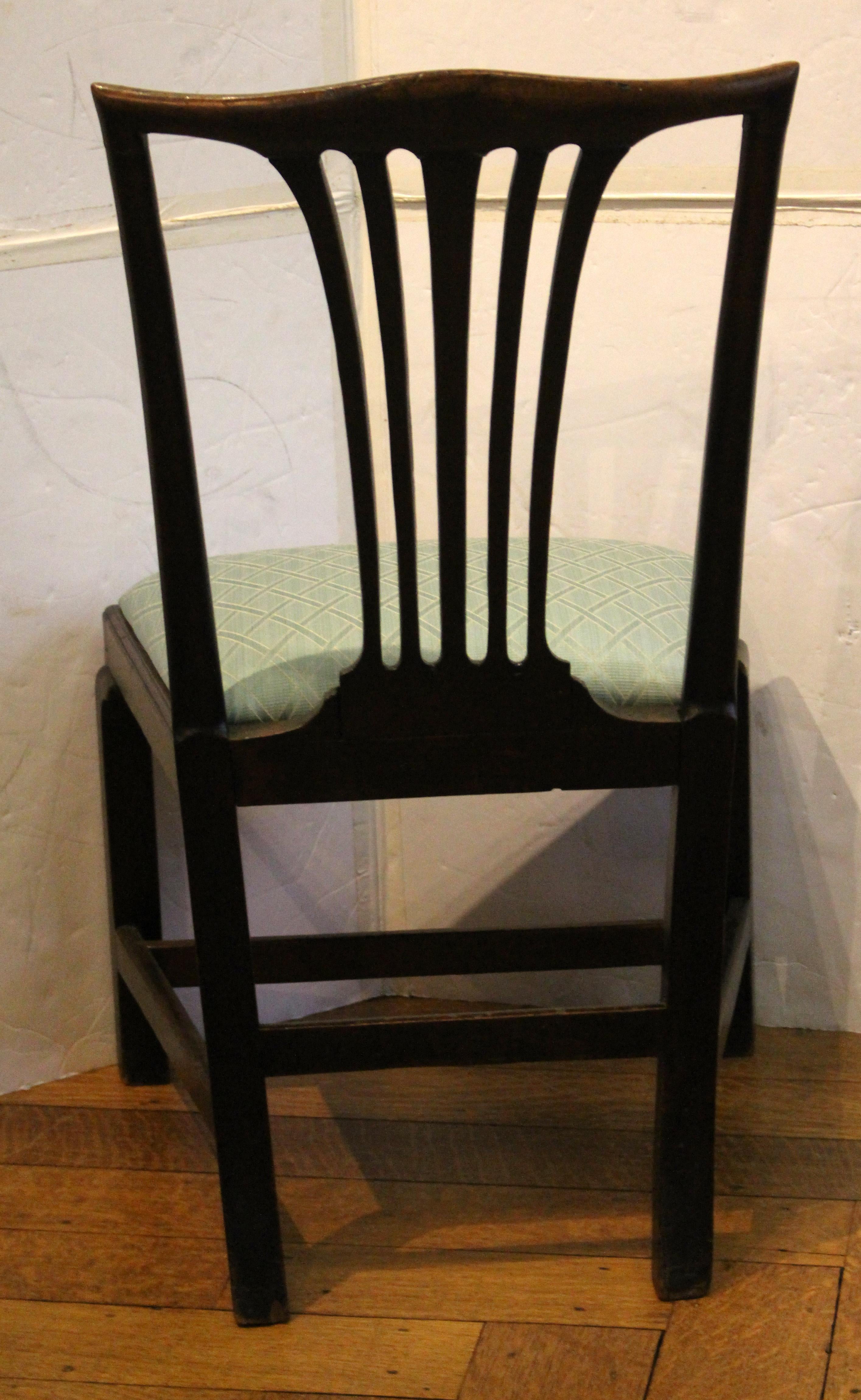 Molded Circa 1760 English George III Side Chair For Sale