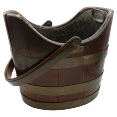Antique George III Peat Bucket, circa 1860 