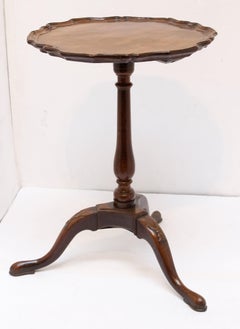 Circa 1760 George III Period English Candlestand Table