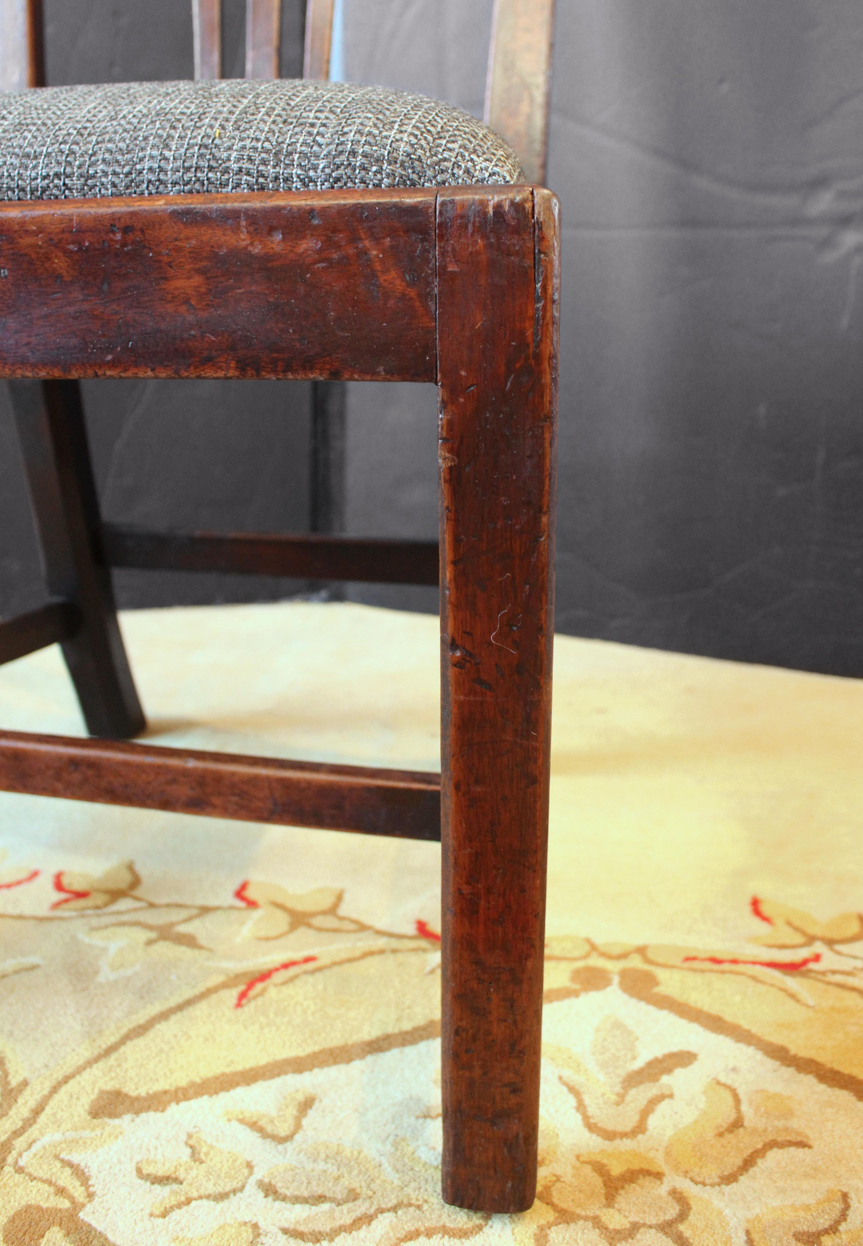 Circa 1760 Set of Four English Side Chairs with Chippendale Influence 3