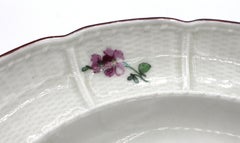 Circa 1765-1770 Porcelain Soup Plate by "Ducal Real Porcelain Factory"