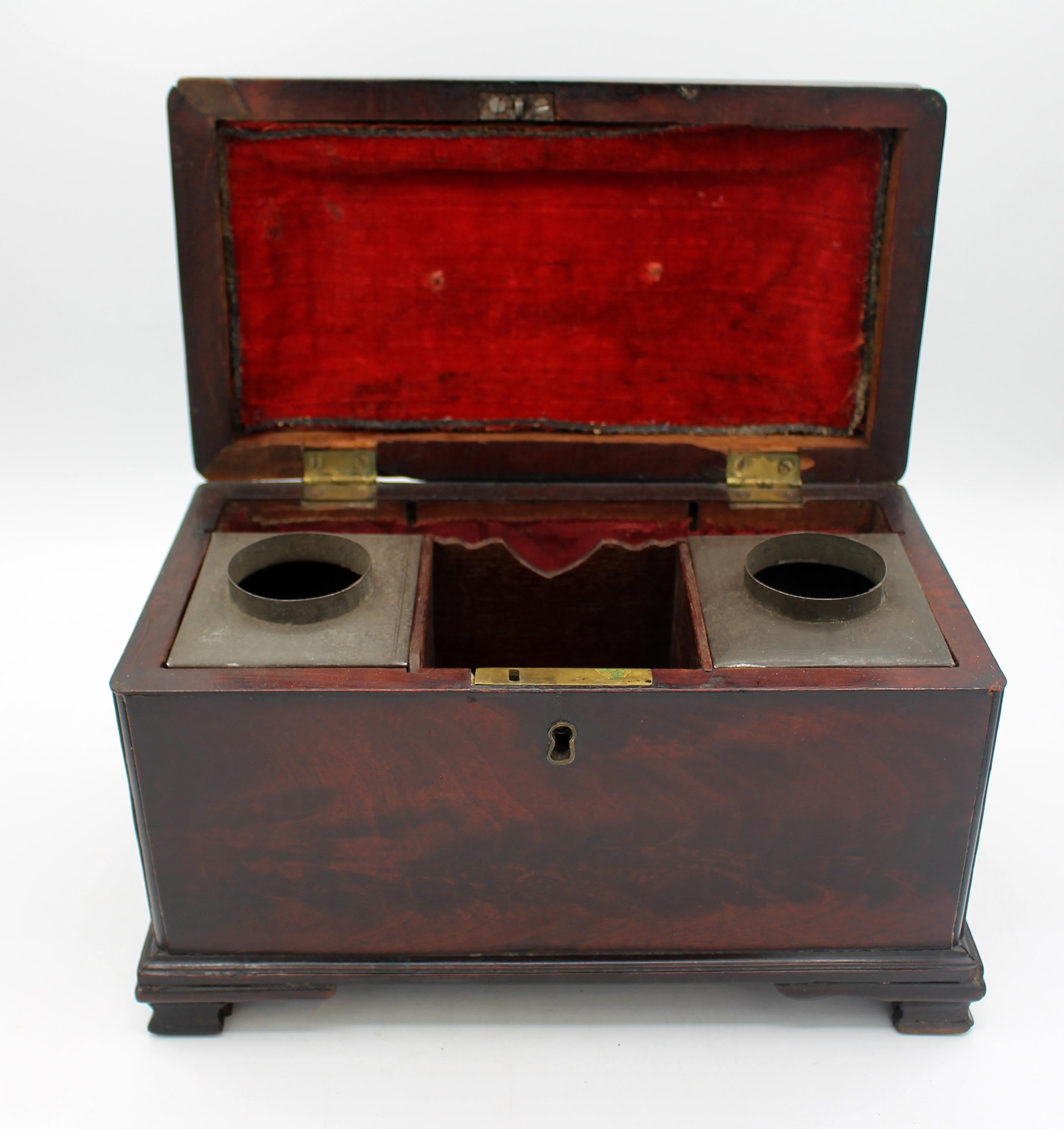 Mid-18th Century Circa 1765 English George III Period Tea Caddy Box