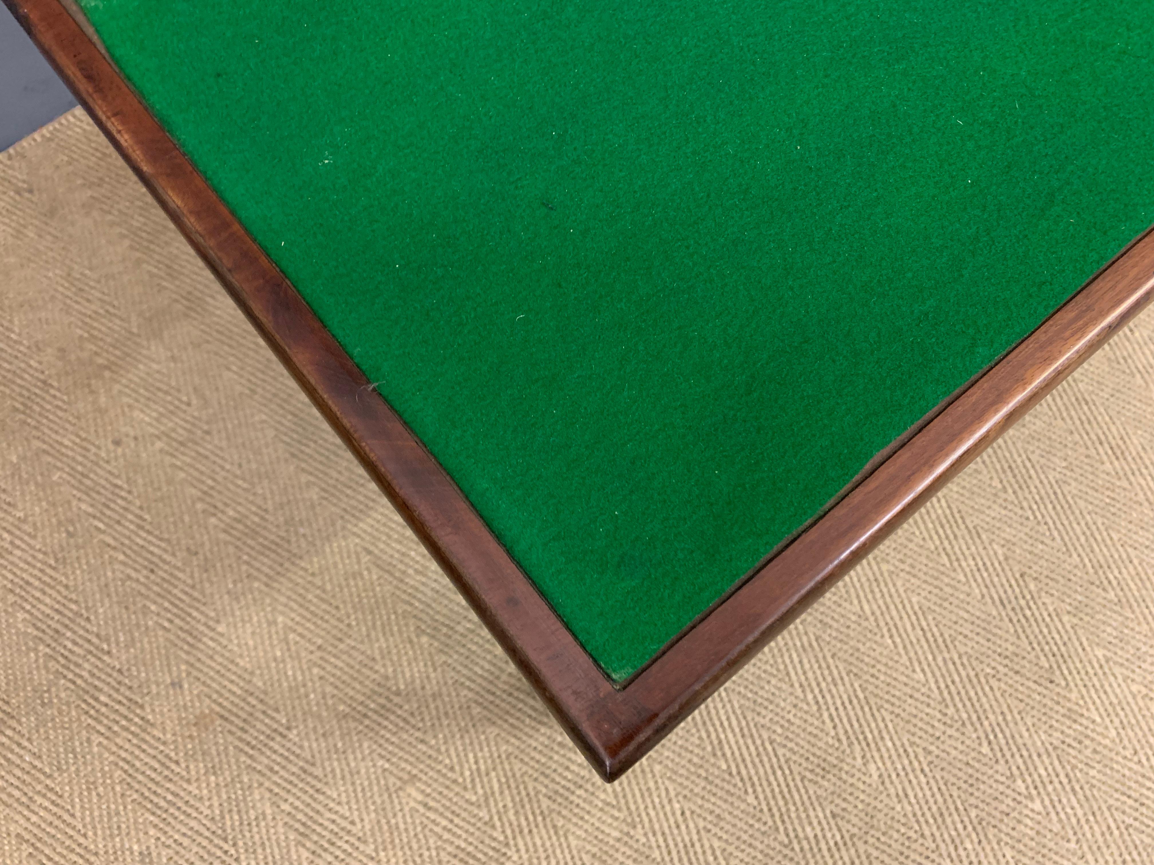 Circa 1765 English Georgian Period Triple-Fold Games & Tea Table For Sale 11