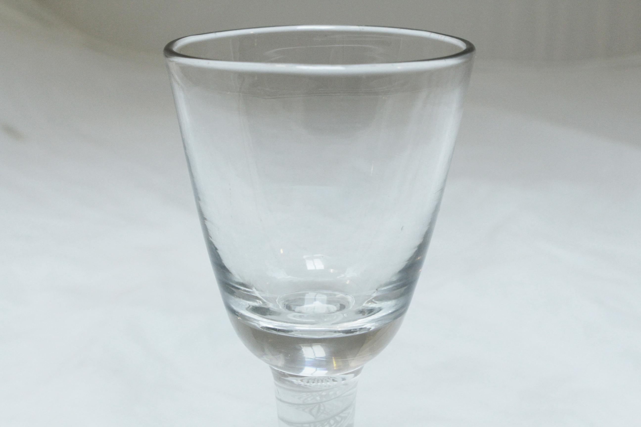 Circa 1765 English Toastmaster's Wine Glass In Good Condition For Sale In Chapel Hill, NC