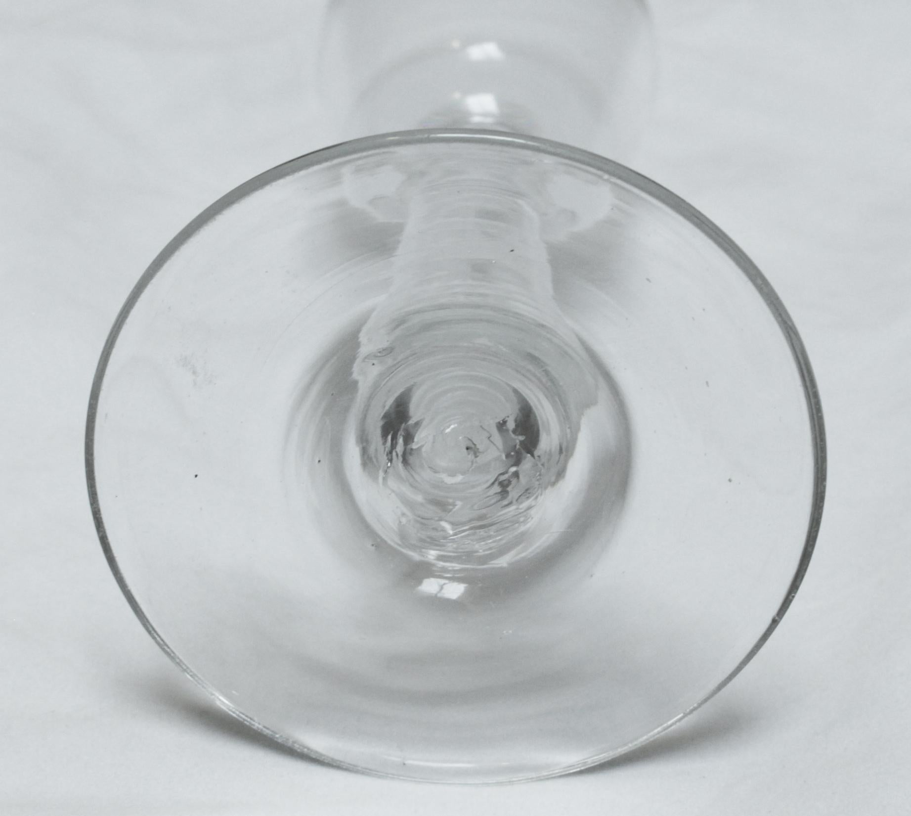 Mid-18th Century Circa 1765 English Toastmaster's Wine Glass For Sale