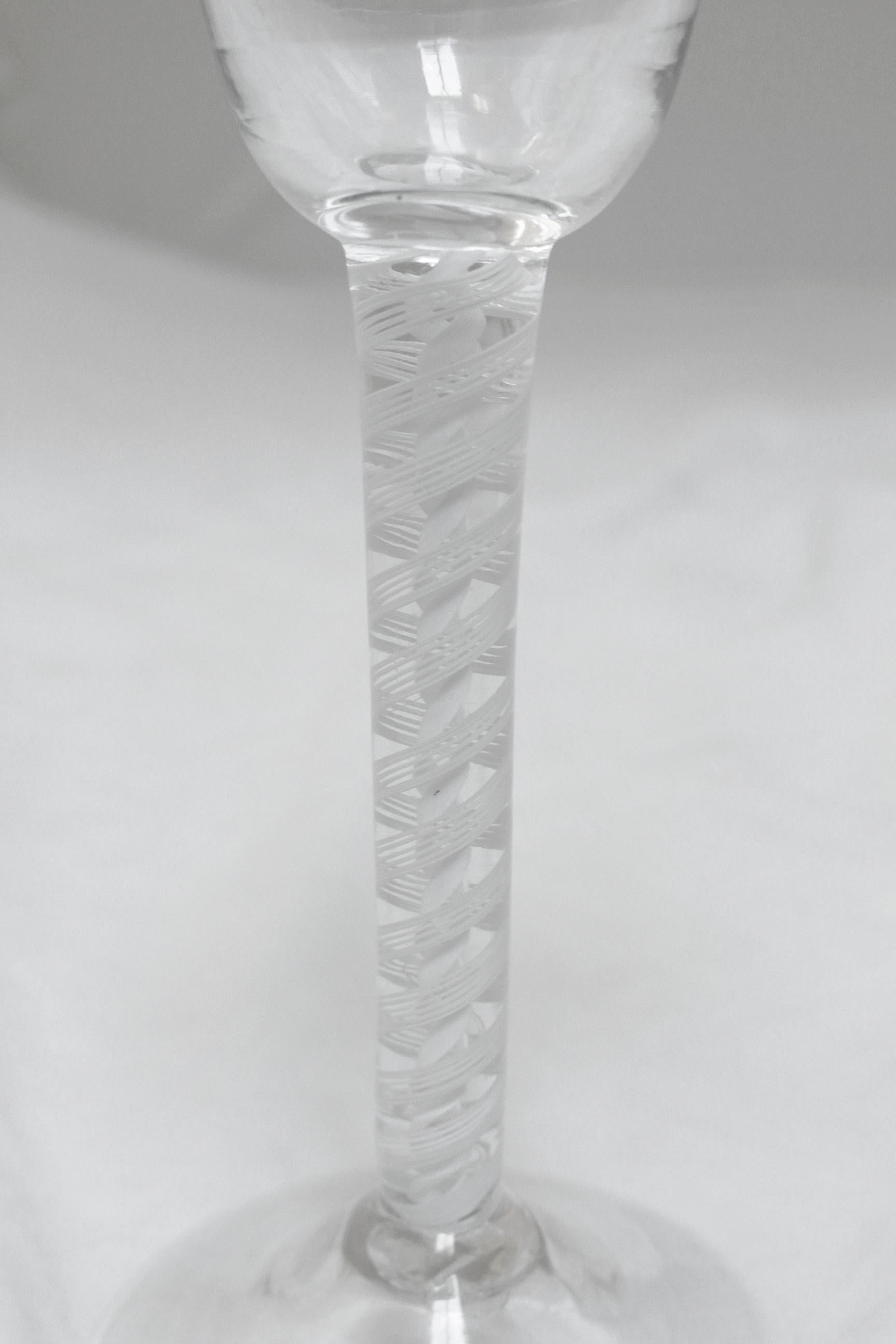 CIRCA 1765 Englischer Twist Stem Cordial (George III.) im Angebot