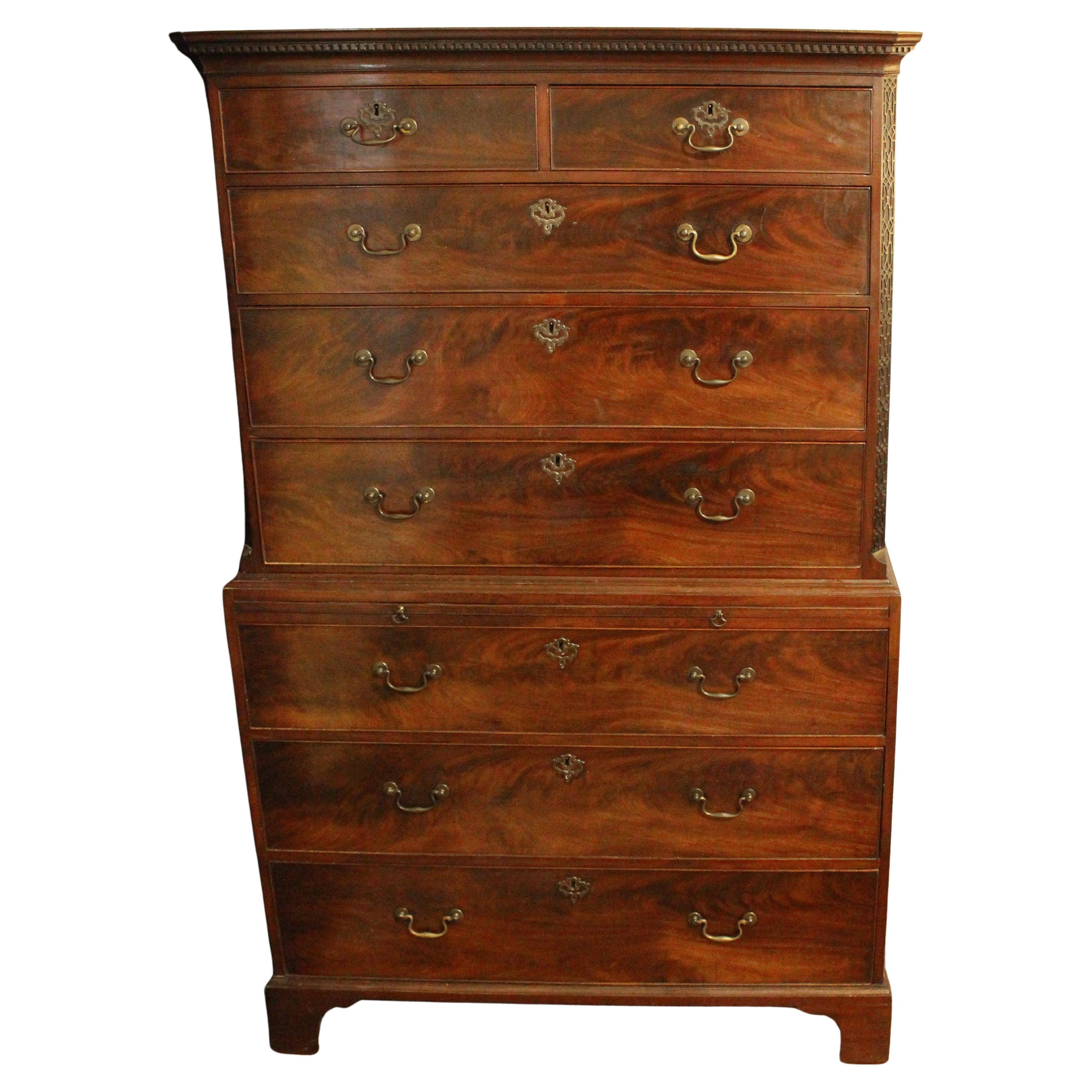 George III English Chest on Chest