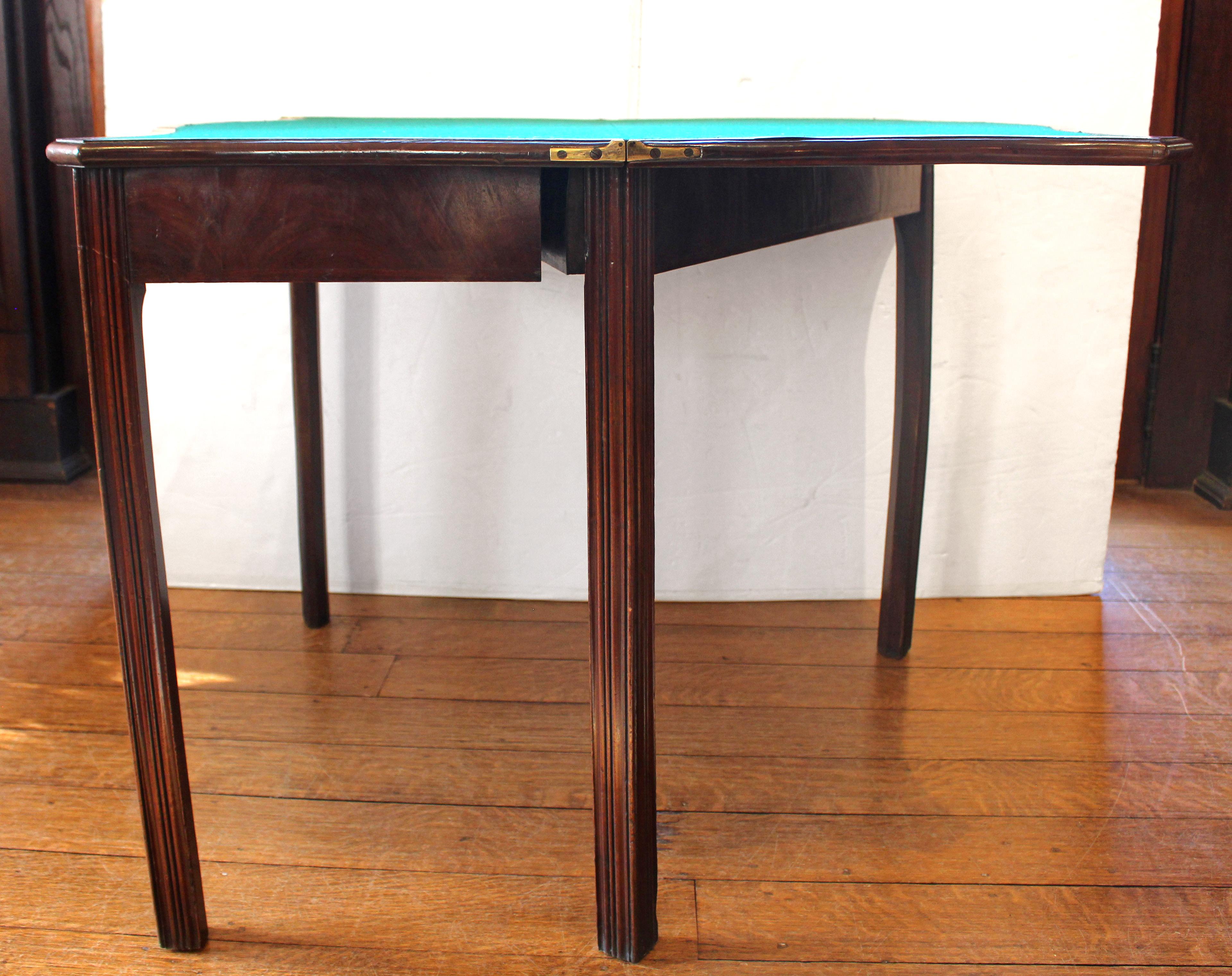 Circa 1765 George III Period English Games Table For Sale 1