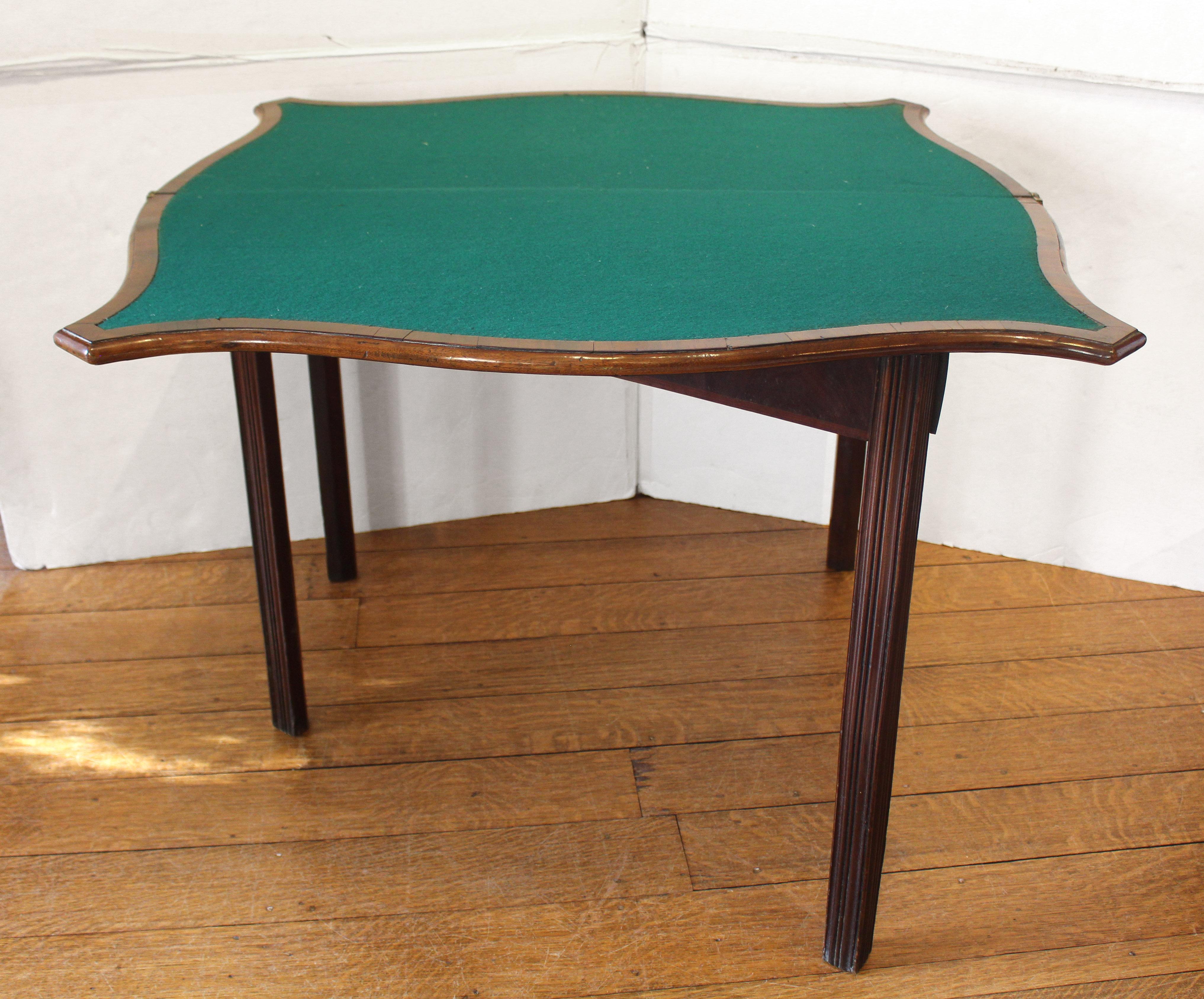Circa 1765 George III Period English Games Table For Sale 2