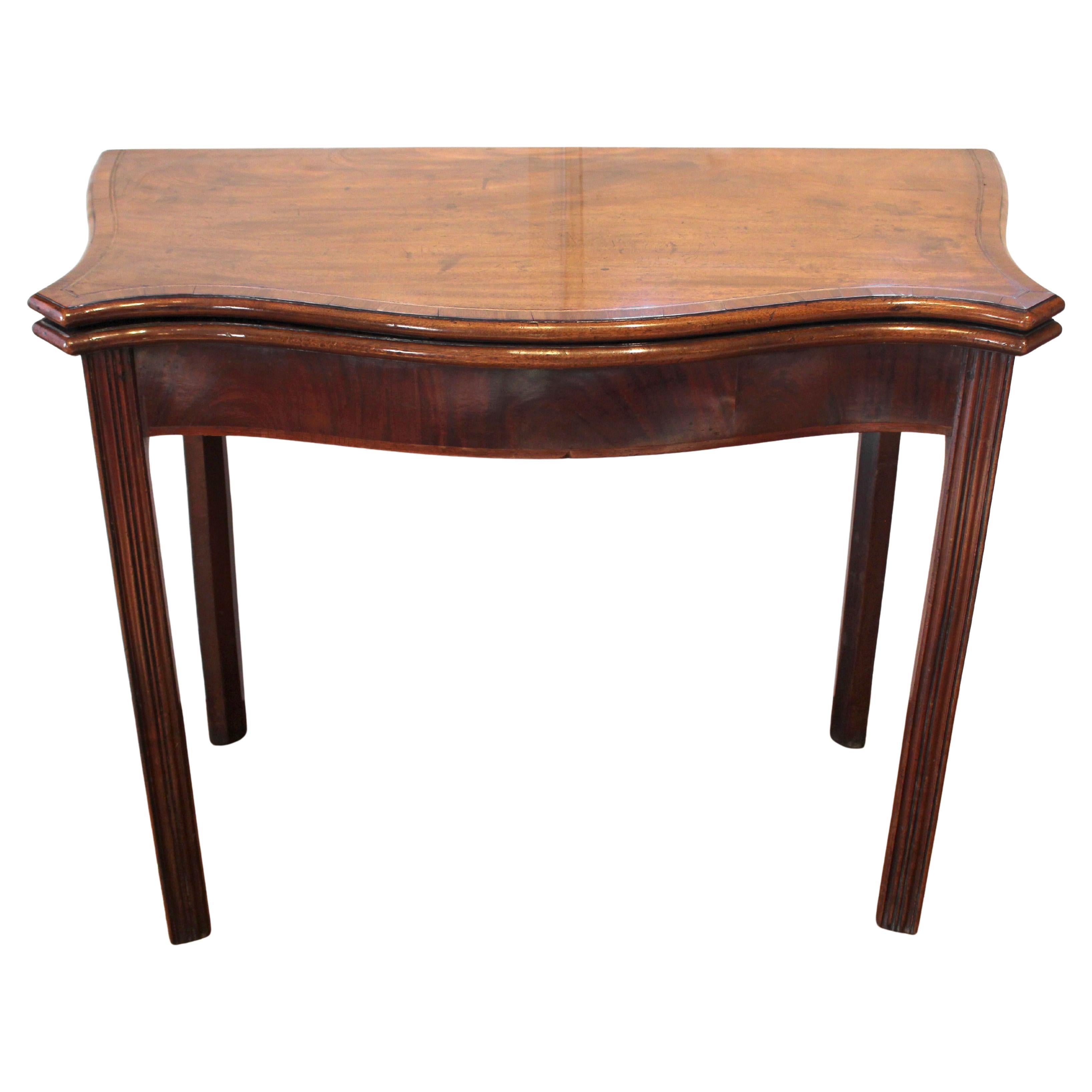 Circa 1765 George III Period English Games Table