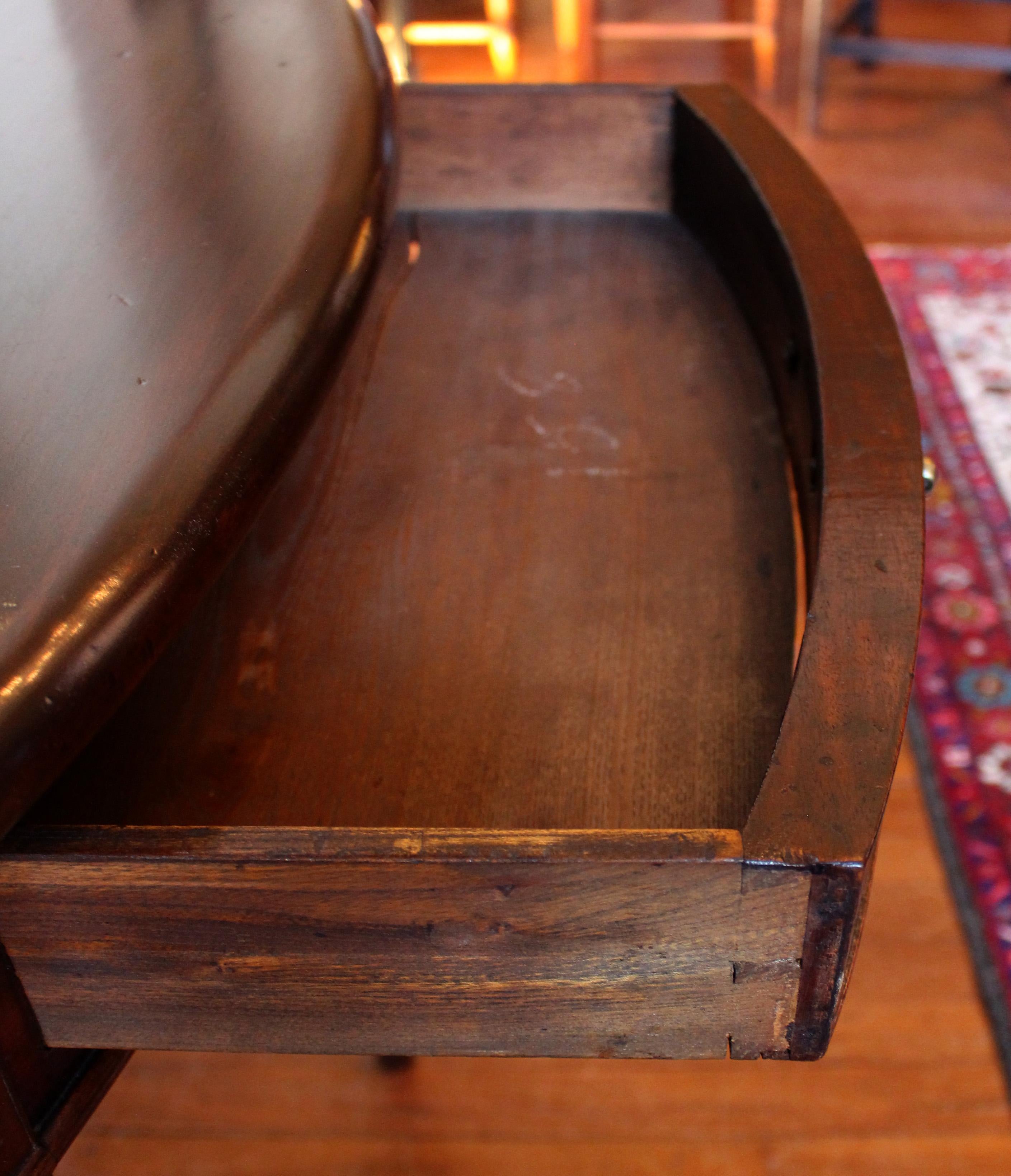 Circa 1770, Neoclassical Demilune Console Table 1