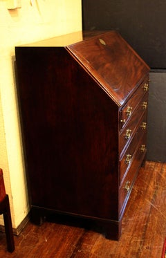 Circa 1780-1800 George III Slant Front Bureau or Desk