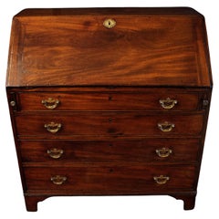 Circa 1780-1800 George III Slant Front Bureau or Desk