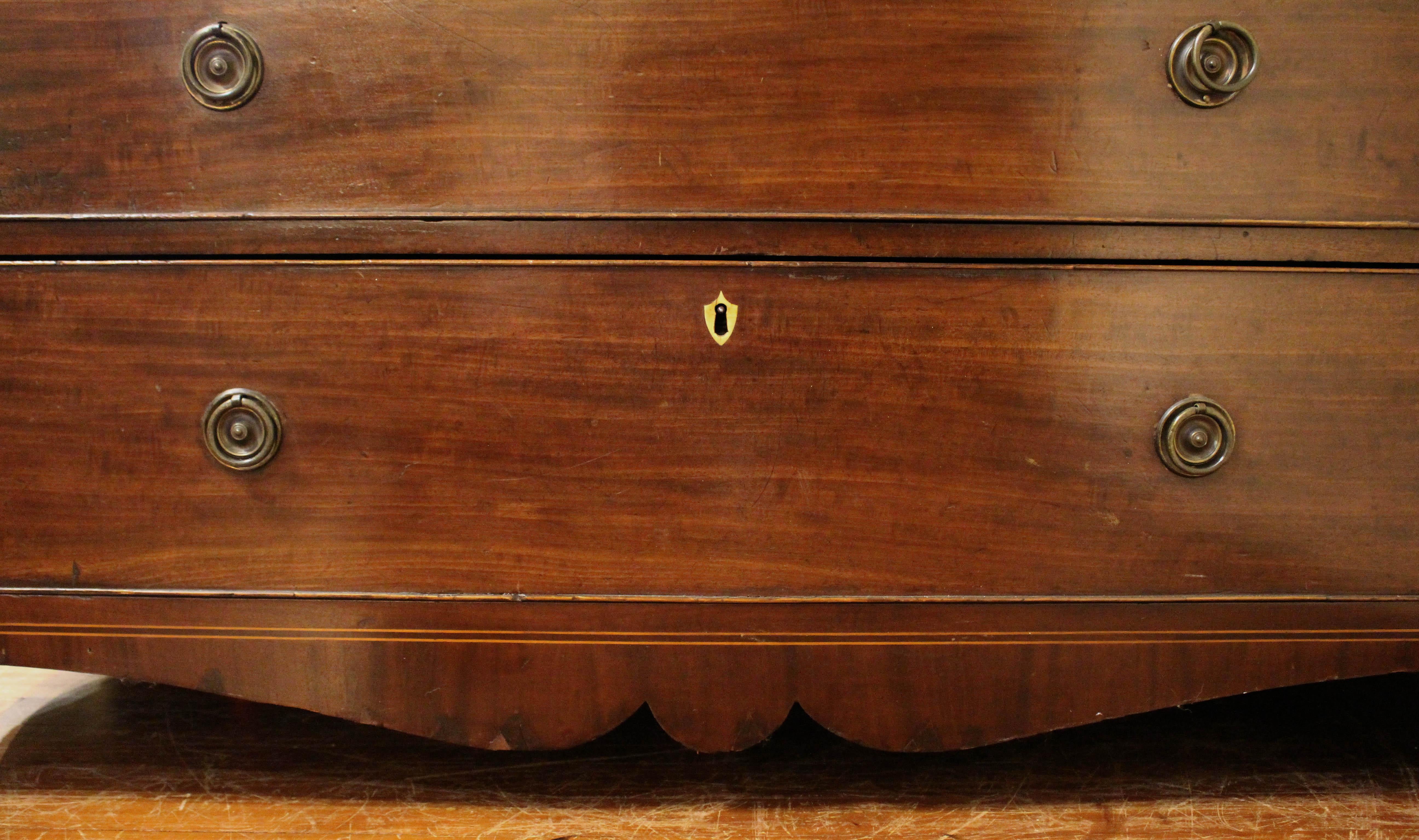 Circa 1780-1800 Georgian Secretaire Bookcase For Sale 2