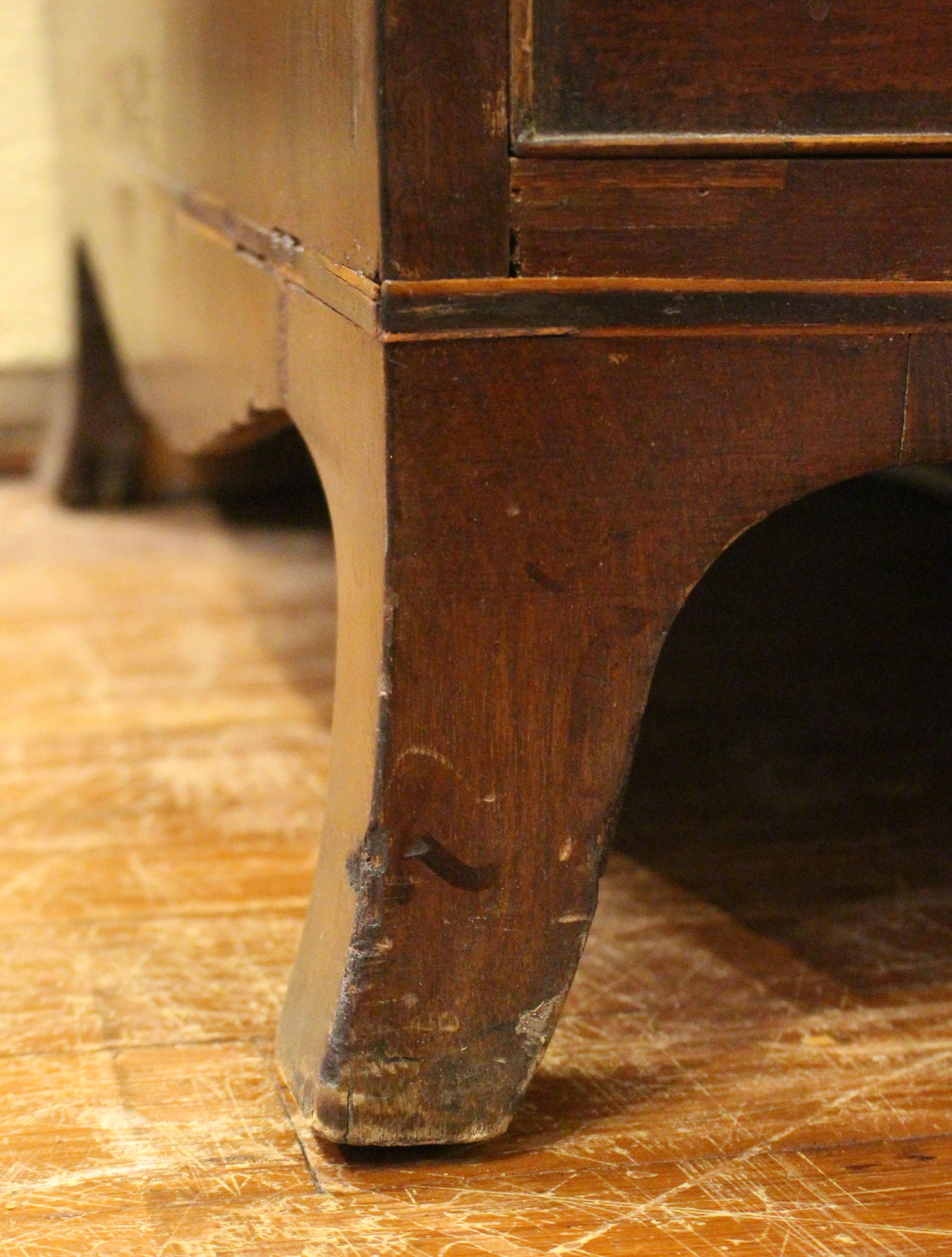 Circa 1780-1800 Georgian Secretaire Bookcase For Sale 3