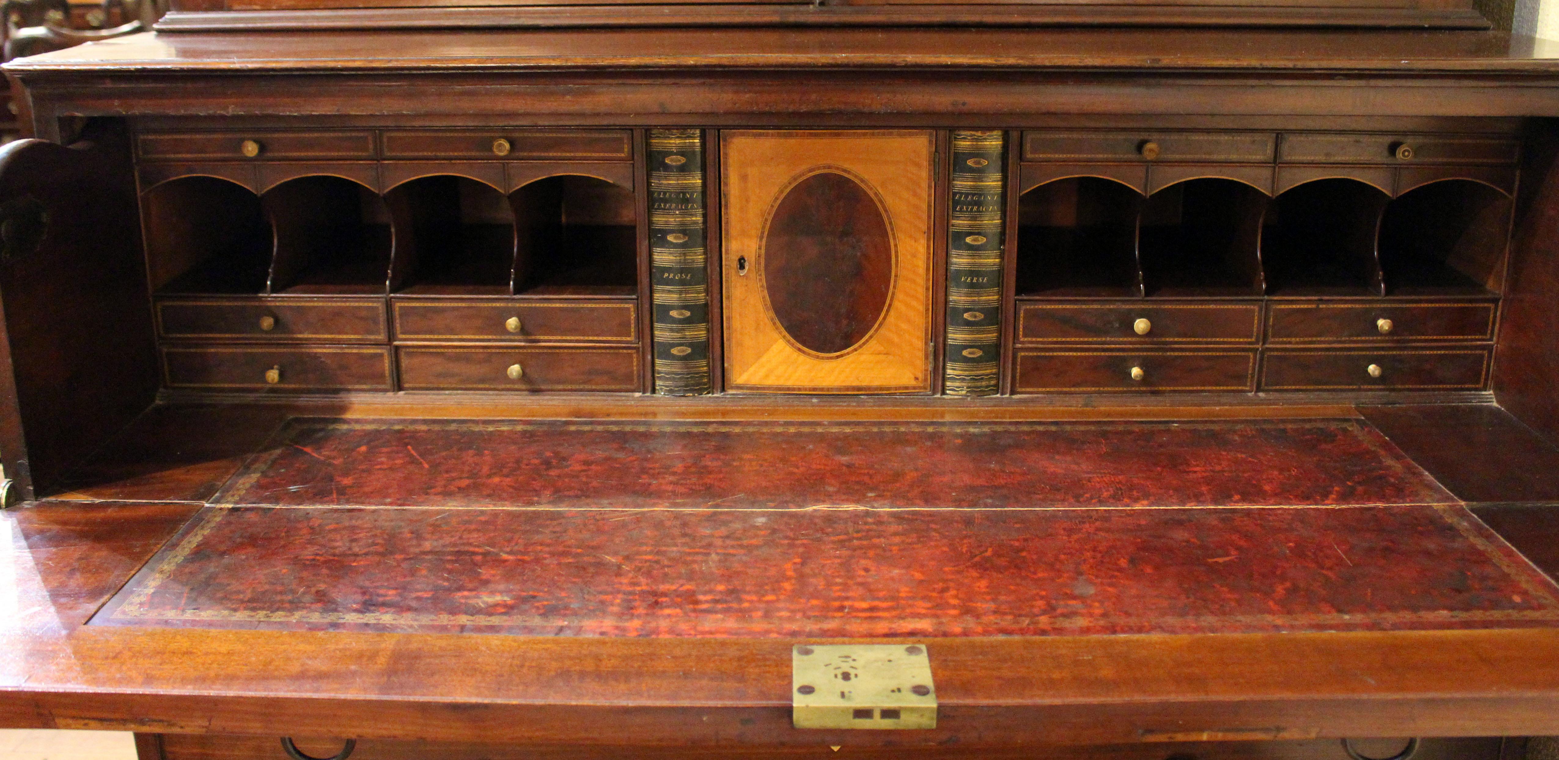 18th Century Circa 1780-1800 Georgian Secretaire Bookcase For Sale