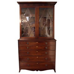 Circa 1780-1800 Georgian Secretaire Bookcase