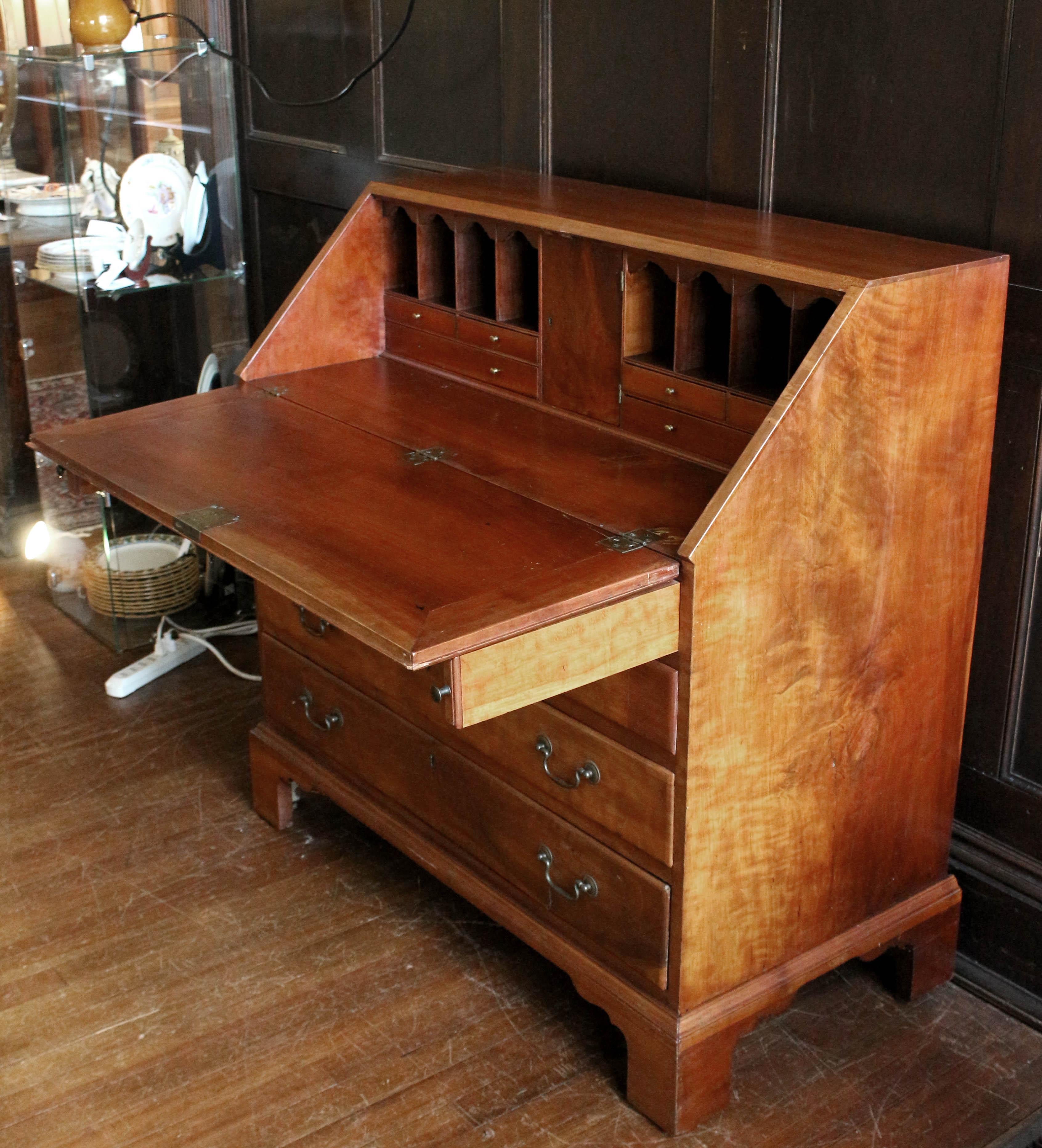 Late Victorian Circa 1780-1810 American Slant-Front Desk For Sale