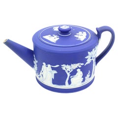 Circa 1780-1820 Wedgwood Jasperware Teapot
