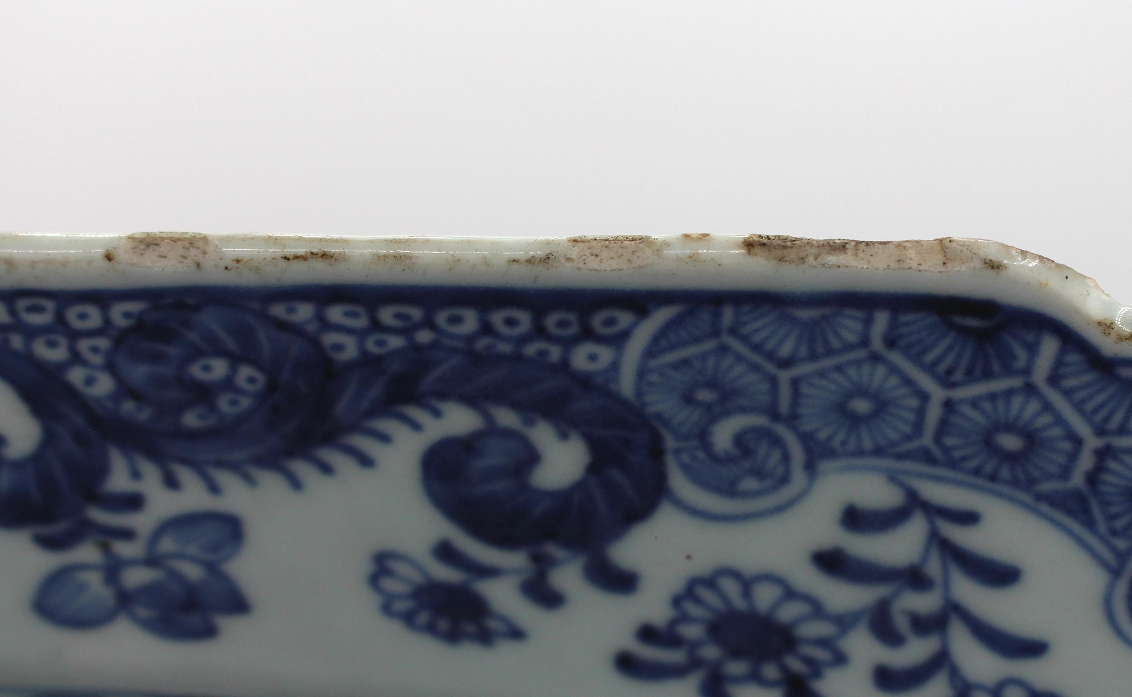 Ceramic Circa 1780 Chinese Export Blue & White Large Platter
