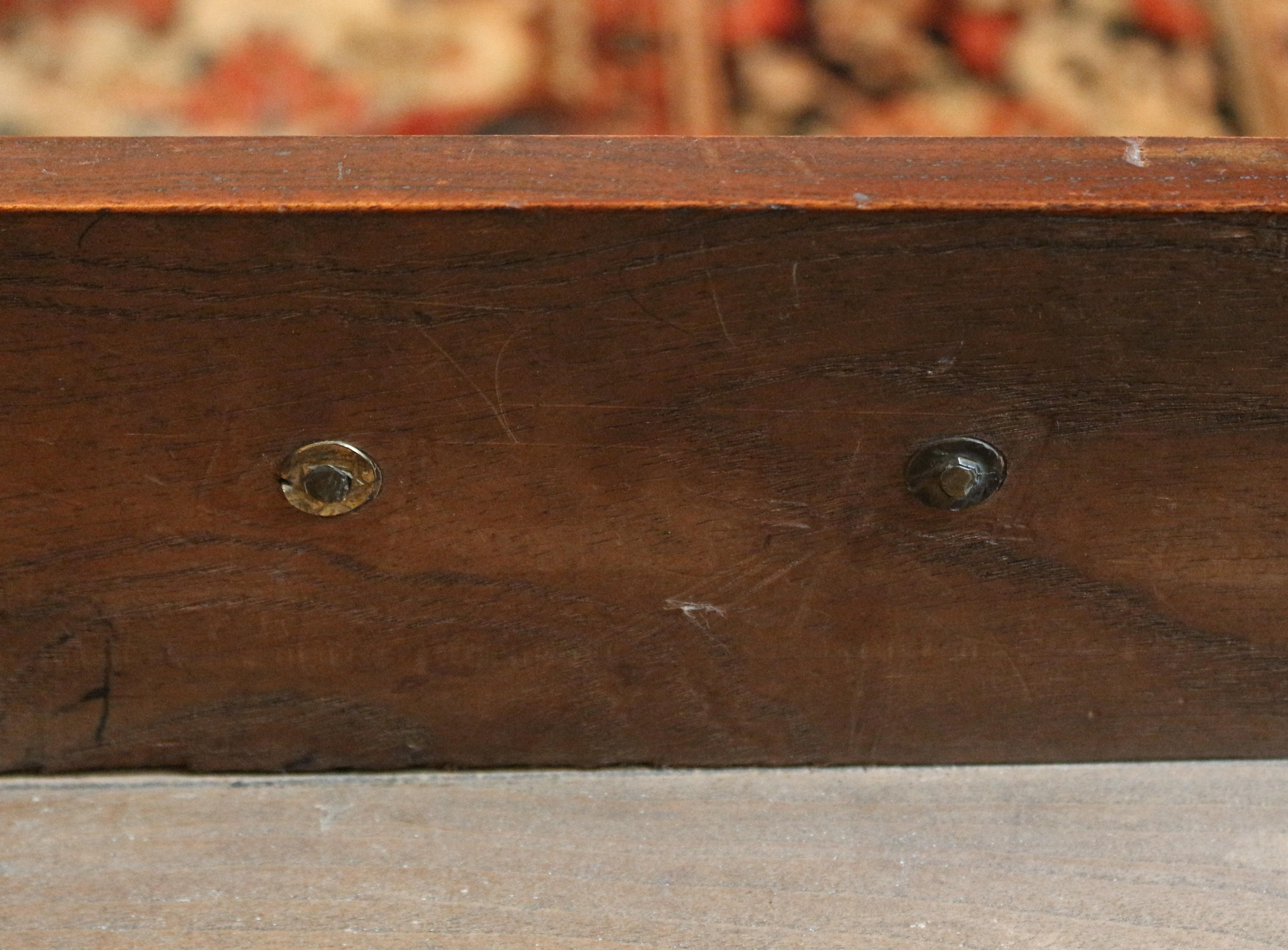 Circa 1780 Chinese Export Solid Camphor Wood Campaign Roll-Top Desk For Sale 7