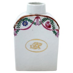 Circa 1780 Continental Porcelain Tea Caddy