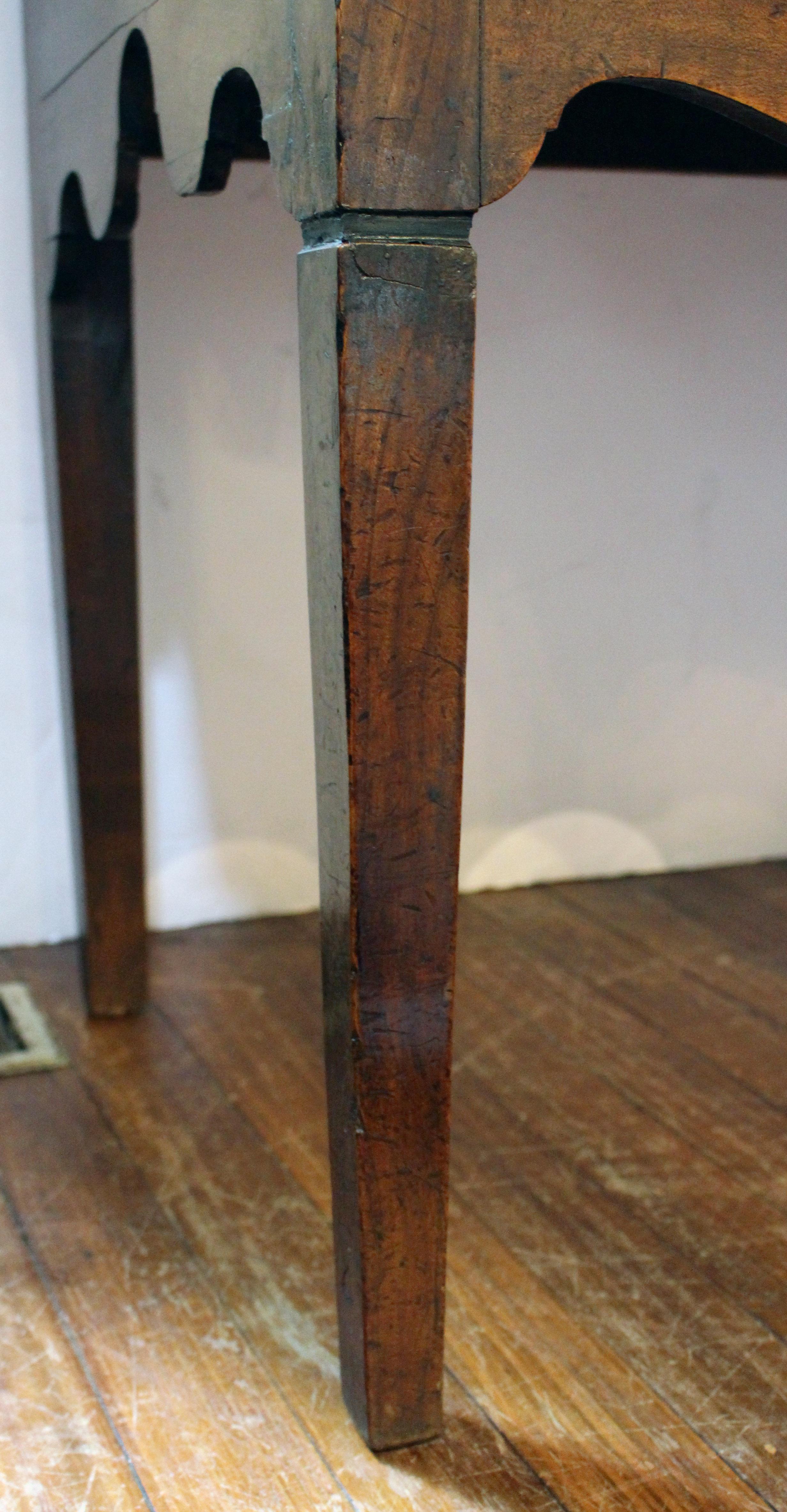 Brass Circa 1780 Country Anglo-French Lowboy or Side Table For Sale