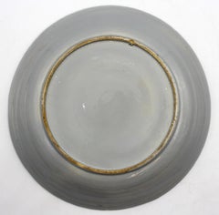 Circa 1780 Delft Blue & White Large Low Bowl or Chop Plate