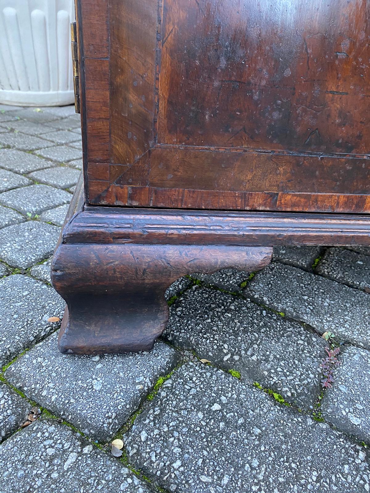 English Georgian Style Burled Wood Inlaid Two-Door Cabinet, circa 1780 6