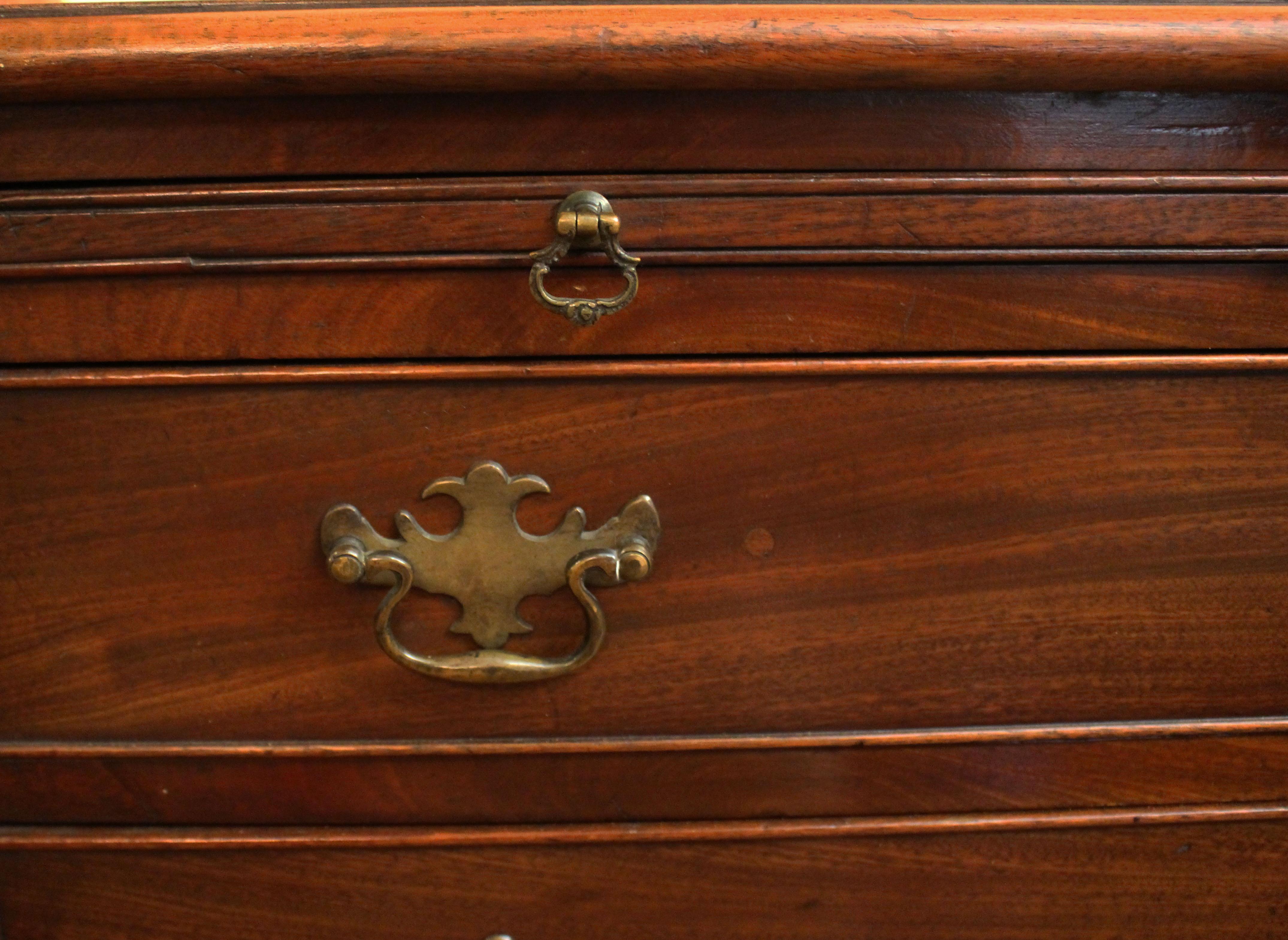 Wood Circa 1780 Four Drawer Bachelor's Chest of Drawers