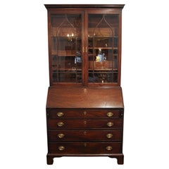 Circa 1780 George III Period Bureau Bookcase, English