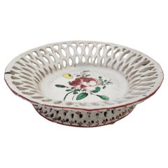 Circa 1780 Neoclassical Luneville Faience Basket