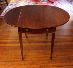Circa 1780 Oval Pembroke Table