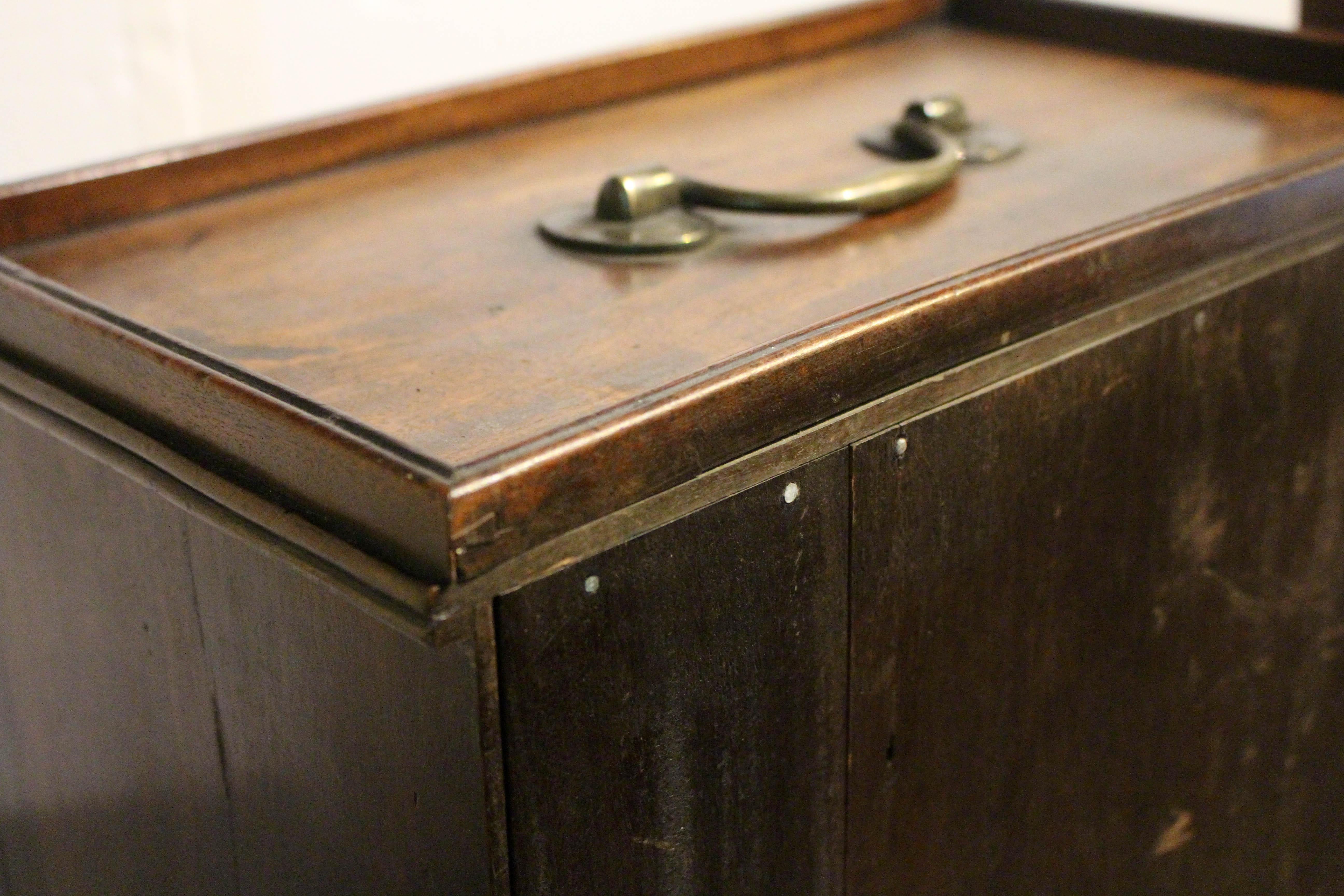 Circa 1780 Small Georgian Portable Tabletop Cabinet Box 4