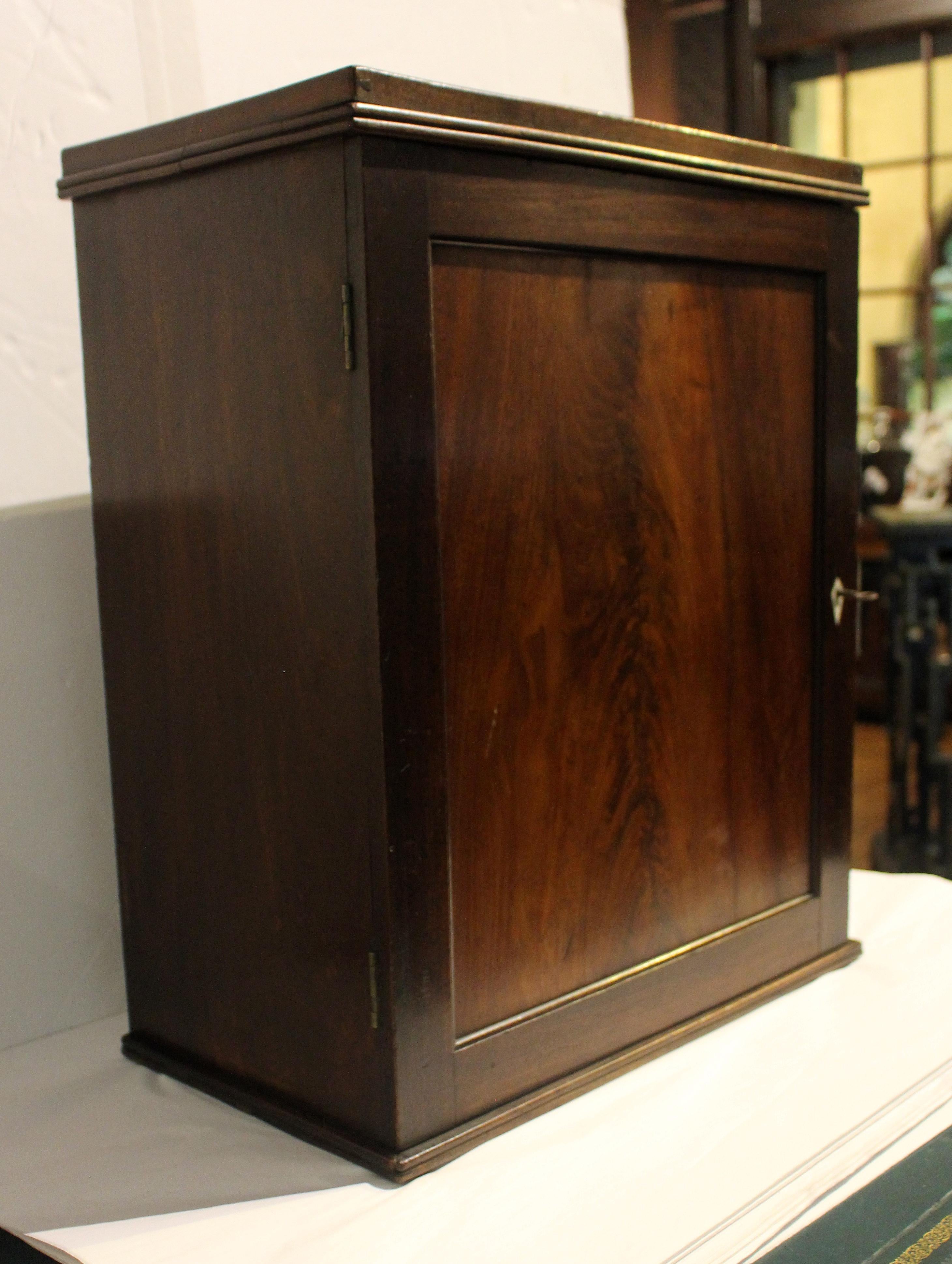 European Circa 1780 Small Georgian Portable Tabletop Cabinet Box