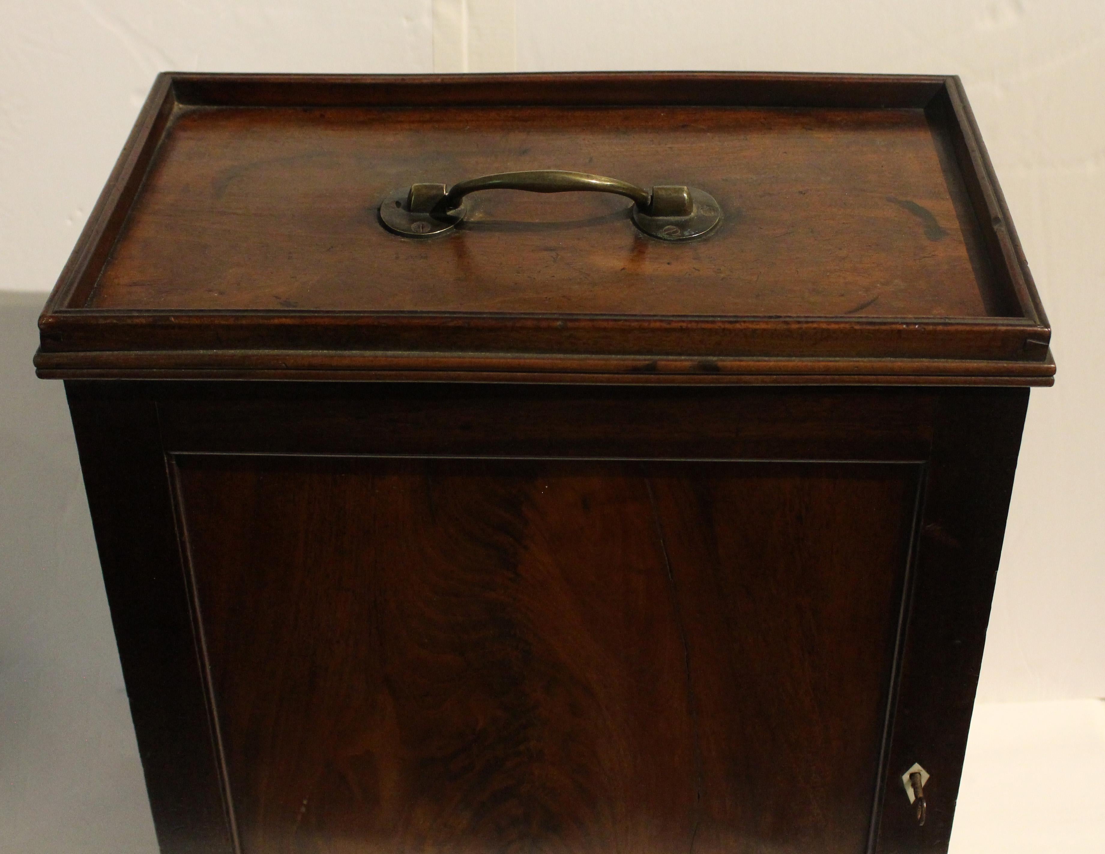 Circa 1780 Small Georgian Portable Tabletop Cabinet Box 1