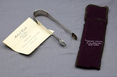 Circa 1780s Sterling Silver Sugar Tongs
