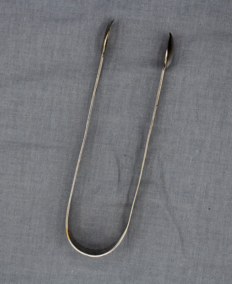 Circa 1780s Sterling Silver Sugar Tongs For Sale at 1stDibs