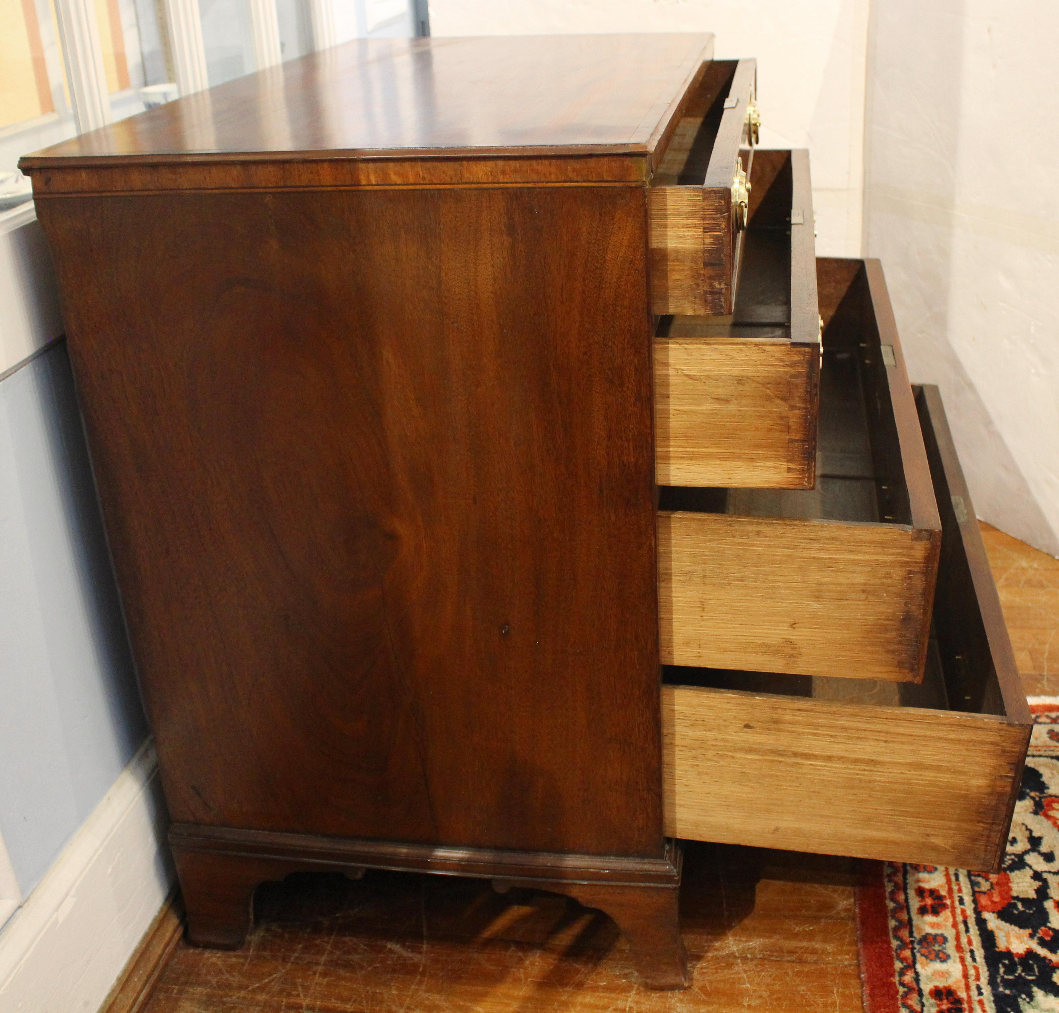 Circa 1785 George III Period English Bachelor's Chest of Drawers 1