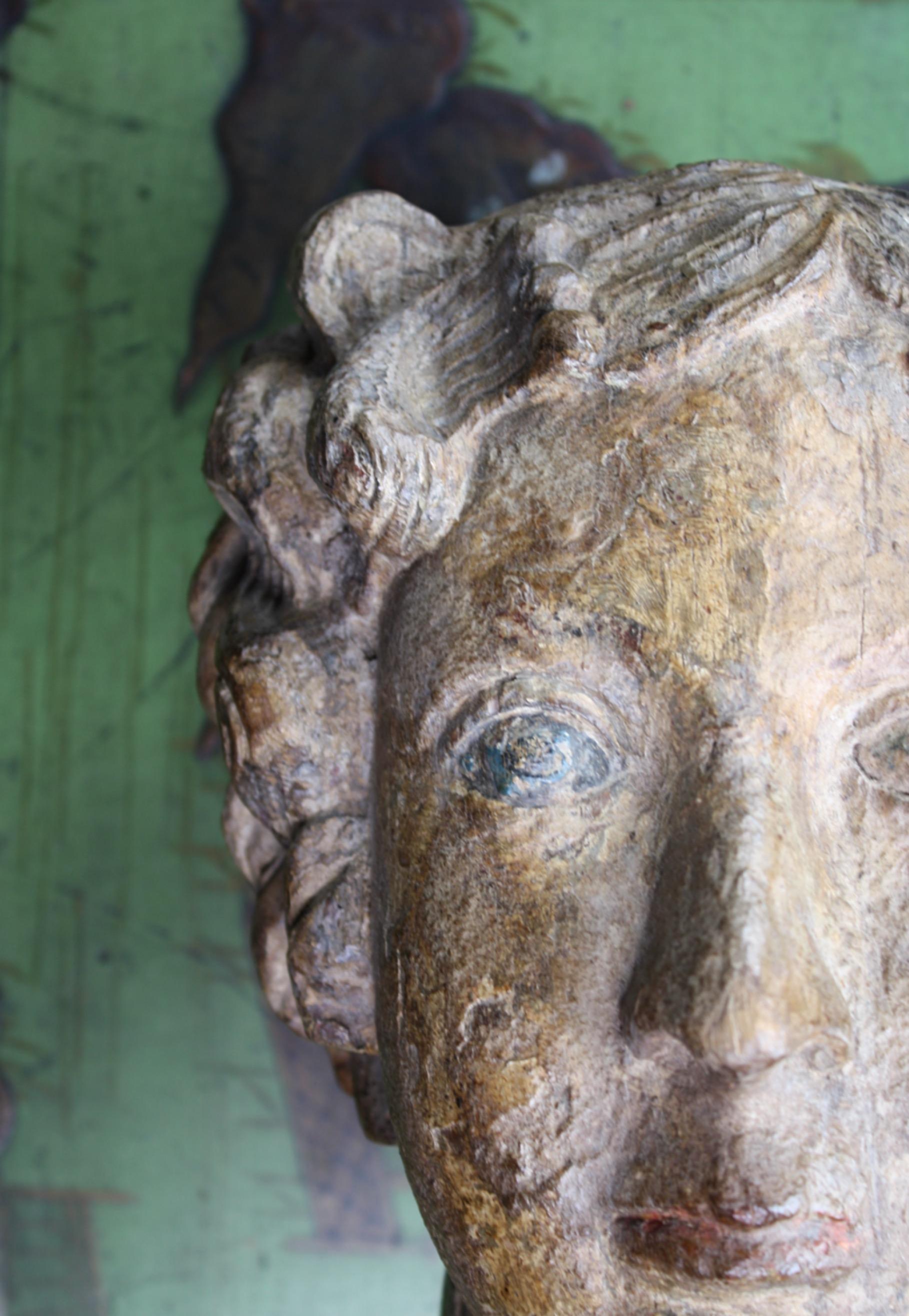 Circa 1790/1810 Regency Irish Carved Ships Figurehead 10
