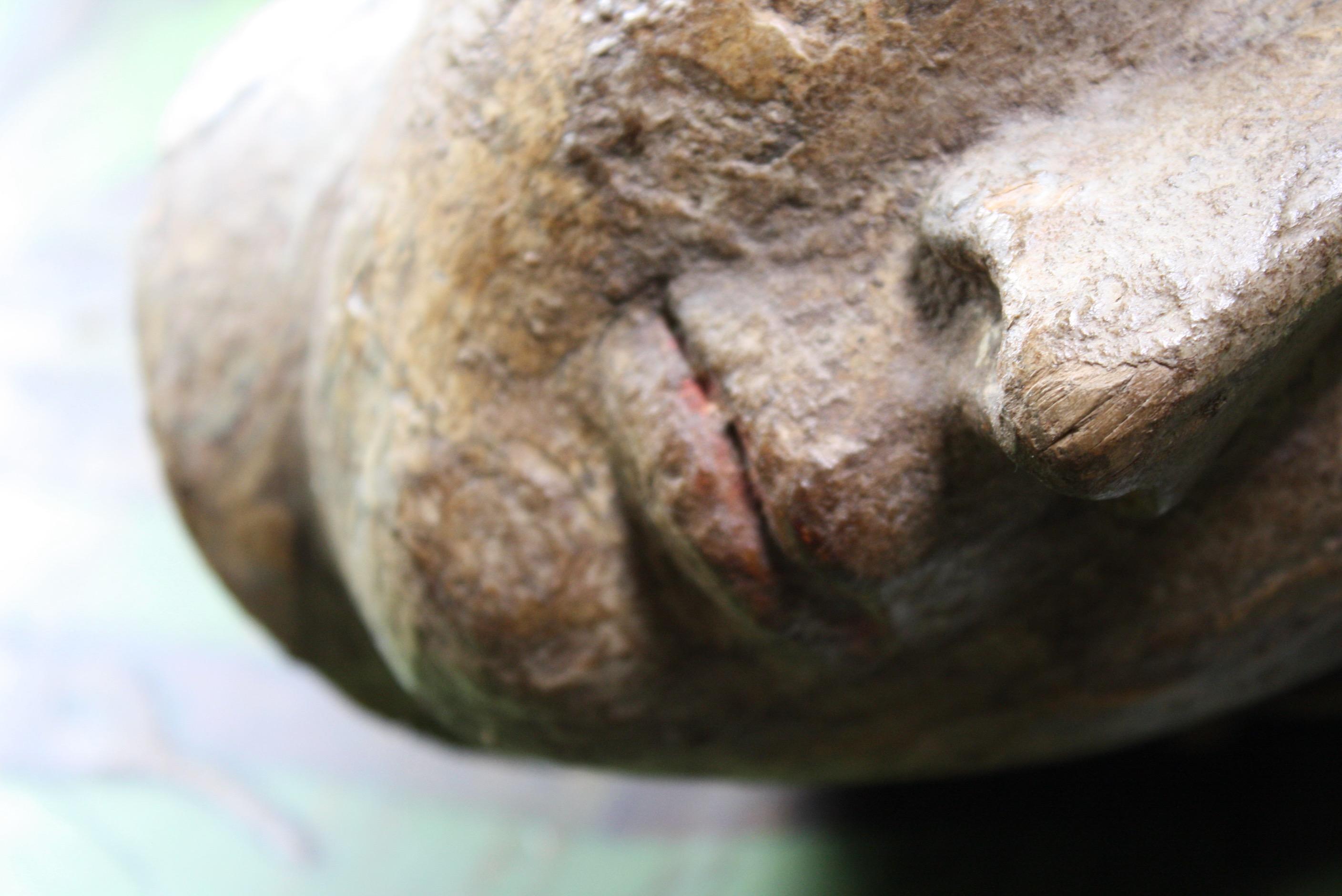 A very well carved Regency ships figurehead believed to off been originally from an Irish ship. The head has obviously been severed from the rest of the carving for a substantial time.

The carving is likely depicting the ship owners wife, as it