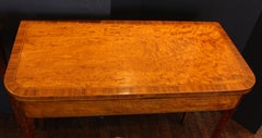 Circa 1790 English George III Pair of Satinwood Games Tables