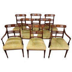 CIRCA 1790 - Set di 8 sedie da pranzo del periodo Giorgio III in Inghilterra