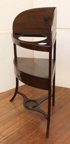 Circa 1790 George III Period Corner Washstand, English