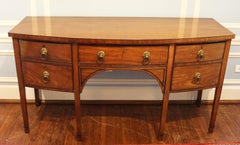 Circa 1790 George III Period English Bowfront Sideboard
